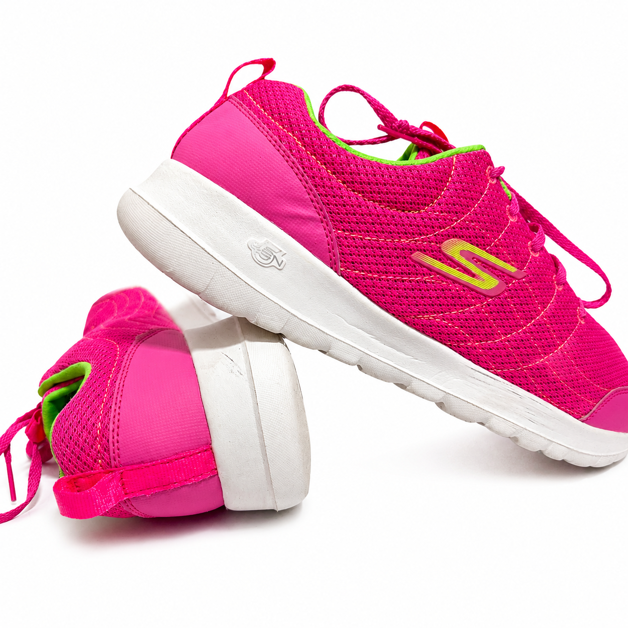 Pink Skechers Lightweight Walking Shoes for Women
