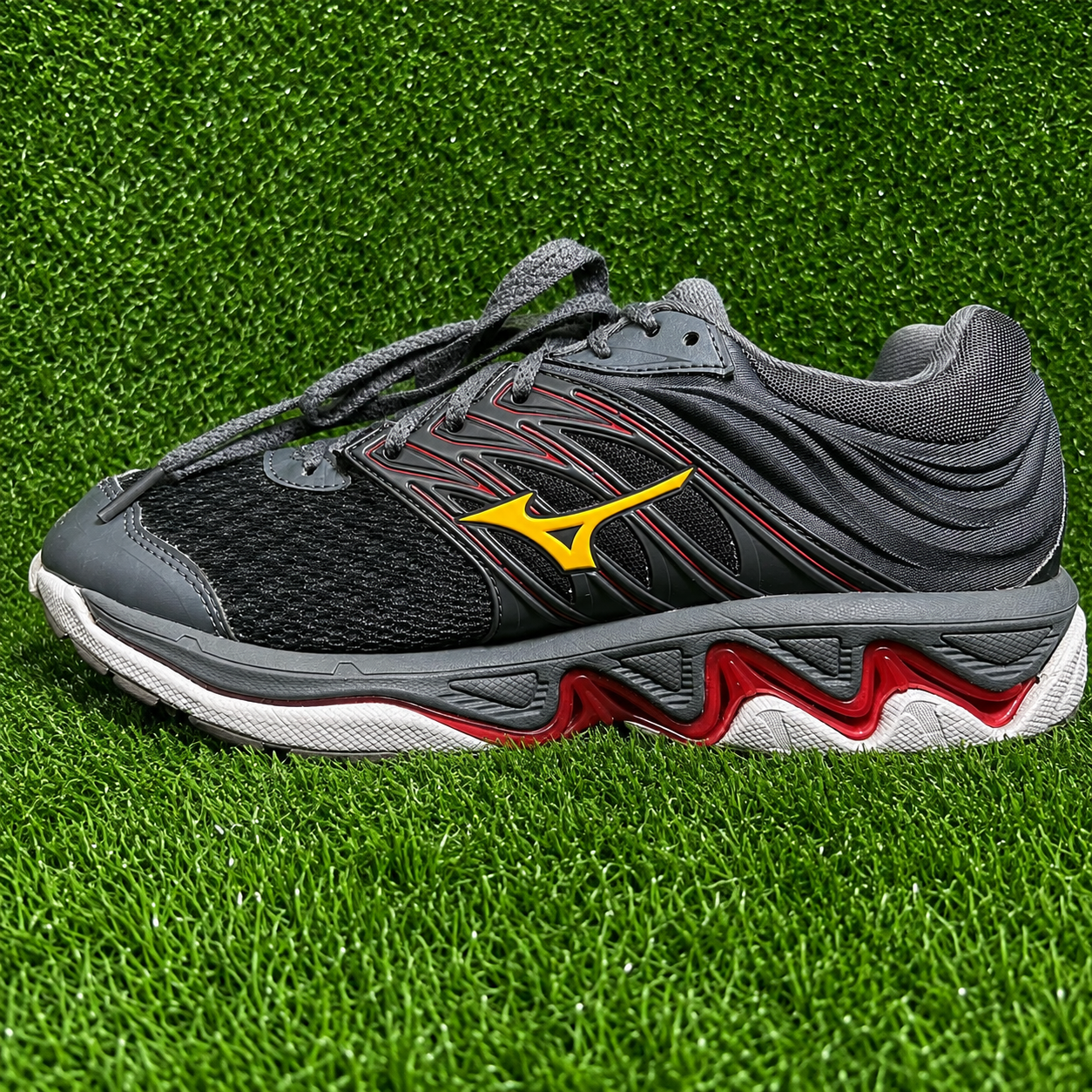Premium Mesh Running Shoes – Black & Grey